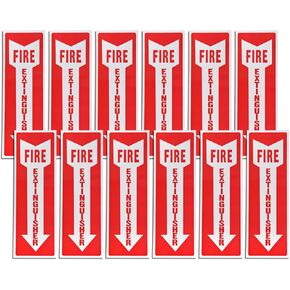 12 قطعة من ملصقات طفاية الحريق من Bettli مع أسهم وشعار طفاية حريق للأعمال ورق لاصق ذاتي وملصقات شعار السلامة وشعار السلامة in Kuwait