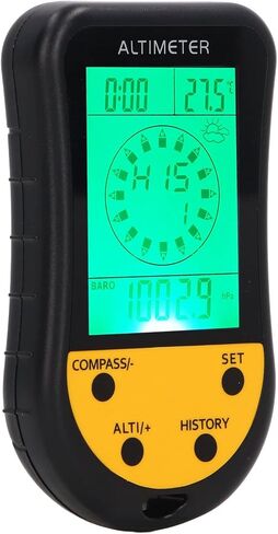 YWBL-WH Digital Altimeter, Multifunction LCD Compass Barometer Thermometer with Super Bright Backlight for Outdoor Sports Hiking Camping in Saudi Arabia