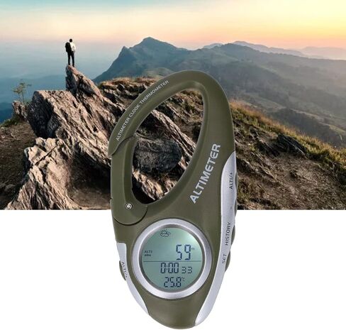 Digital Altimeter Barometer, Multifunctional ABS Housing Backlight Altitude Barometer for Outdoor Sports, Altimeters, Travel Altimeter, for Hiking, Outdoor in Saudi Arabia