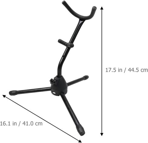 Luxshiny Alto and Tenor Saxophone Stand Tripod Bracket Folding Saxophone Holder Desktop Rack for Wind Instrument Accessories in Kuwait
