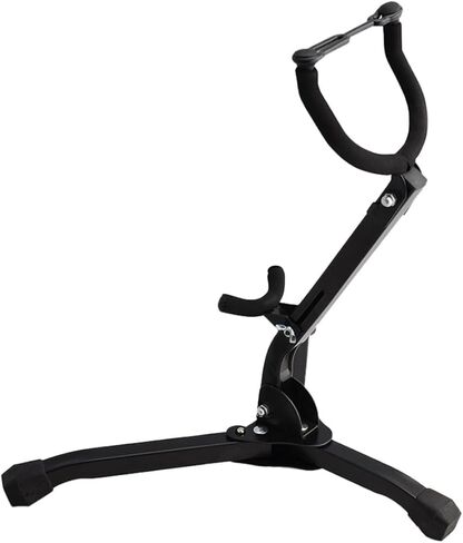 حامل ساكسفون تينور عالمي من SUPVOX حامل تخزين ساكسفون أسود محمول مع حامل ثلاثي أرضي لأداء الموسيقى in Kuwait