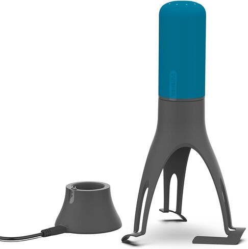 Uutensil Stirr Plus - محرك أوتوماتيكي مع مؤقت - يتضمن حامل شحن USB - أزرق مخضر × رمادي in Kuwait
