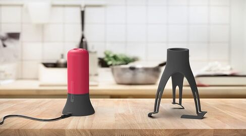 Uutensil Stirr Plus - محرك أوتوماتيكي مع مؤقت - يتضمن حامل شحن USB - أزرق مخضر × رمادي in Kuwait