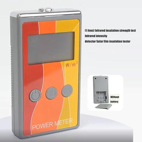 Intensity Meter Ultraviolet Radiometer Infrared for Solar Film Heat Insulation Tests with Data Storage in Saudi Arabia