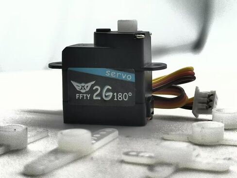2PCS 2G GEAR MINI Servo ، 3.7-5V RC Micro Digital Servos Kit for RC Helicopter Airplane Car Parts & Robot Parts in Kuwait