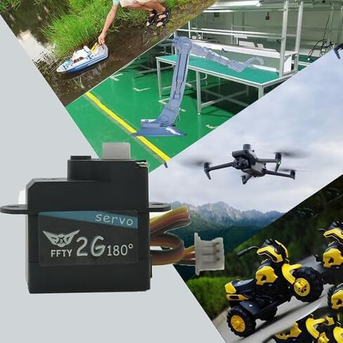2PCS 2G GEAR MINI Servo ، 3.7-5V RC Micro Digital Servos Kit for RC Helicopter Airplane Car Parts & Robot Parts in Kuwait