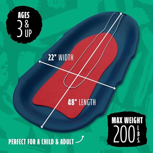 Flexible Flyer Roto Molded Snow Sled for Adults & Kids. Heavy Duty Plastic SNO Slider in Saudi Arabia