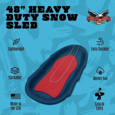 Flexible Flyer Roto Molded Snow Sled for Adults & Kids. Heavy Duty Plastic SNO Slider in Saudi Arabia