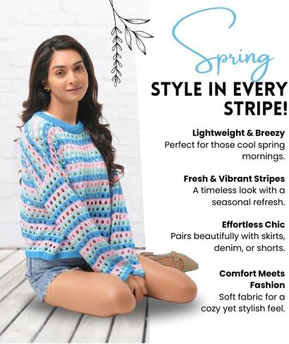 جوفاء خارج قمم الكروشيه للنساء (متوسط الحجم) | فتح سترة متماسكة لكل من الربيع والصيف | رقبة طاقم ، أكمام كاملة ، وفتح سترات غرزة للنساء | سحب السترات الصوفية النسائية in Kuwait