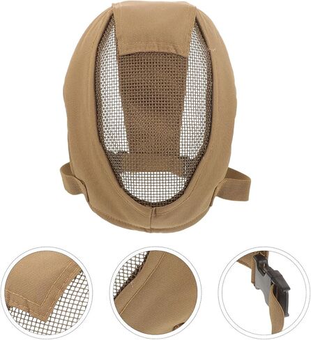 UPKOCH Full Face Protective Fencing Mask Steel Mesh Breathable Guard Outdoor Game Mask Cover for Military Style Training and Anti-Impact Defense in Saudi Arabia