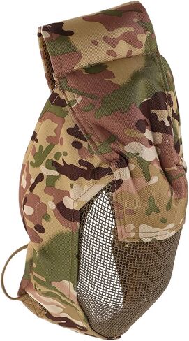 قناع لعبة حرب شبكي من الفولاذ لكامل الوجه، غطاء رأس آمن لسياج قابل للتنفس، قناع شبكي واقي للرياضات القتالية في الهواء الطلق in Kuwait