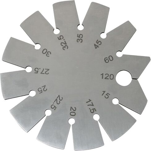 15-120 Degree Round Shape Knife Angle Finder Knife Blade Angle Gauge Stainless Steel Bevel Gauge Ax Angle Gauge for Measuring Knife Angle in Kuwait