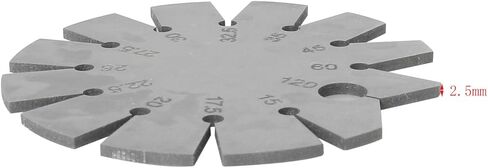 15-120 Degree Round Shape Knife Angle Finder Knife Blade Angle Gauge Stainless Steel Bevel Gauge Ax Angle Gauge for Measuring Knife Angle in Kuwait