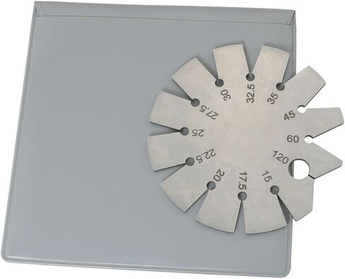 15-120 Degree Round Shape Knife Angle Finder Knife Blade Angle Gauge Stainless Steel Bevel Gauge Ax Angle Gauge for Measuring Knife Angle in Kuwait