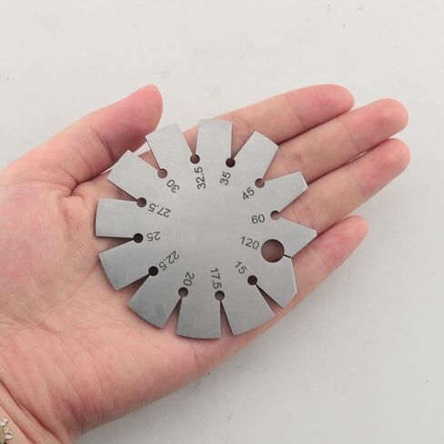 15-120 Degree Round Shape Knife Angle Finder Knife Blade Angle Gauge Stainless Steel Bevel Gauge Ax Angle Gauge for Measuring Knife Angle in Kuwait