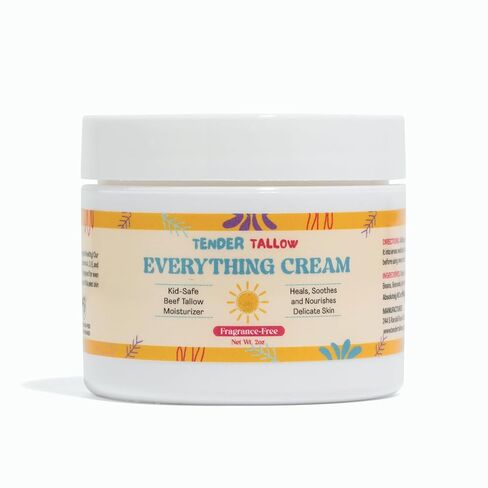 100 ٪ عشب تغذي لحم البقر الغذائي للأطفال والأطفال - غسول شفاء طبيعية ، مرطب - Hypoallergenic ، 2oz (2 أونصة ، خالية من العطور) in Kuwait