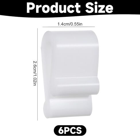 6 Pcs Dutch Oven Lid Protector Clips, Dutch Oven Pot Lid Bumper Protector Clips Non-Slip Cookware Lids Bumper Protective Clip Accessories,White in Saudi Arabia