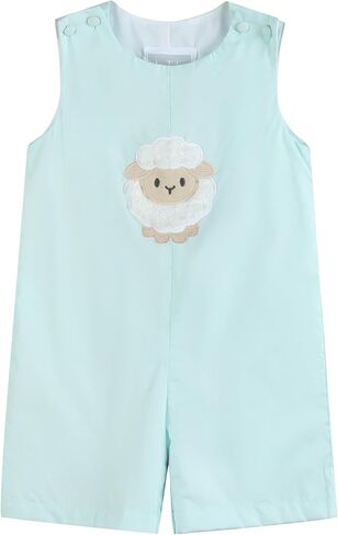Boys Baby and Toddler Easter Bunny Shortalls in Kuwait