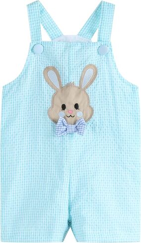 Boys Baby and Toddler Easter Bunny Shortalls in Kuwait