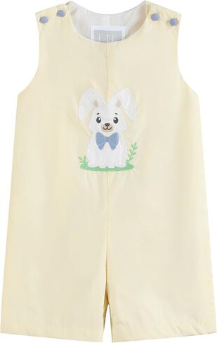 Boys Baby and Toddler Easter Bunny Shortalls in Kuwait