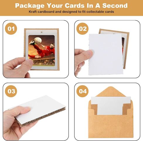 200 Packs 3.5x4.5 Inch Corrugated Cardboard Sheets, Premium White Corrugated Cardboards Inserts Bulk Flat for Sports Card Protectors, Trading Card Folders Mail Shipping Stiffeners, Cardboard Divider in Saudi Arabia