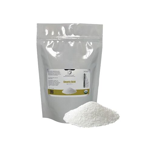 Organic Stearic Acid 38% – Triple Pressed, Cold-Pressed from Flax & Mahua Oil – Emulsifier, Thickener & Lubricant for Soaps, Cosmetics, Lotions, Candles, Creams – 8 Ounce in Kuwait