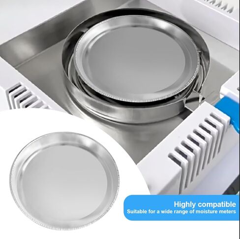 وعاء عينة من الألومنيوم لمحللات الرطوبة في المختبر، أطباق وزن من الألومنيوم للاستعمال مرة واحدة مقاس 102 مم، 50 قطعة in Kuwait