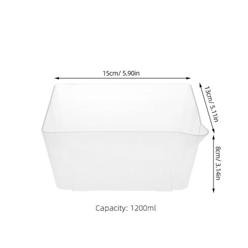 Zerodeko Transparent Electronic Scale Tray 40Oz Plastic Measuring Bowl with Precise Markings for Kitchen Food Weighing and Digital Scale Accessories in Saudi Arabia