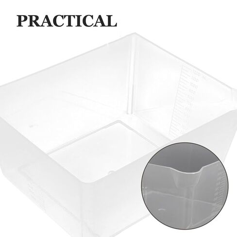 Zerodeko Transparent Electronic Scale Tray 40Oz Plastic Measuring Bowl with Precise Markings for Kitchen Food Weighing and Digital Scale Accessories in Saudi Arabia
