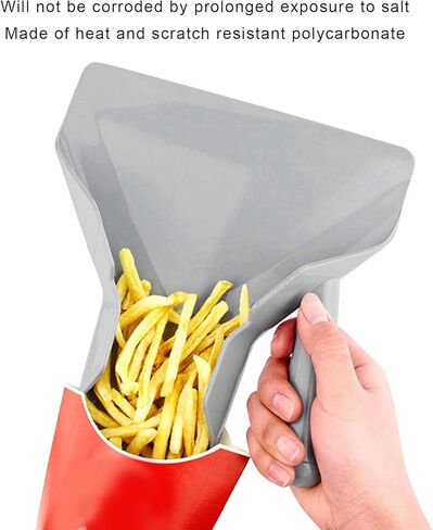 French Fry Bagger Scoop, French Fries Shovel Food Grade Household Non Slip Right Handle French Fries Spatula French Fry Bagger Scoop, French Fry Scoop Right Handle French Fry in Kuwait
