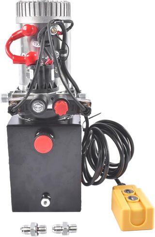 4 Quart Hydraulic Power Unit 1.6-3.0KW Power, 12V DC Electric Hydraulic Power Double Acting Power-Up Supply Unit Trailer Pump Replacement for Dump Truck Car Lifts 6 Port 3200PSI Vahaha in Saudi Arabia