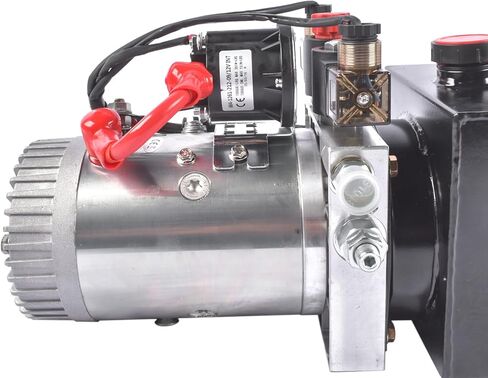 4 Quart Hydraulic Power Unit 1.6-3.0KW Power, 12V DC Electric Hydraulic Power Double Acting Power-Up Supply Unit Trailer Pump Replacement for Dump Truck Car Lifts 6 Port 3200PSI Vahaha in Saudi Arabia