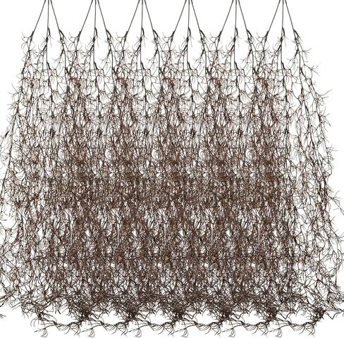 Giegxin 6 Pack Spanish Moss 41" Succulents Faux Moss Artificial Succulent Plants Fake Vines Hanging Plants for Potted Artificial Hanging Garland for Halloween Indoor Outdoor (Brown) in Saudi Arabia
