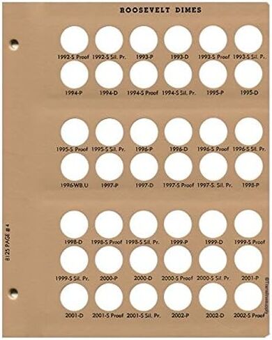 Dansco US Bust Dime Coin Album 1796-1837 #6121 in Kuwait