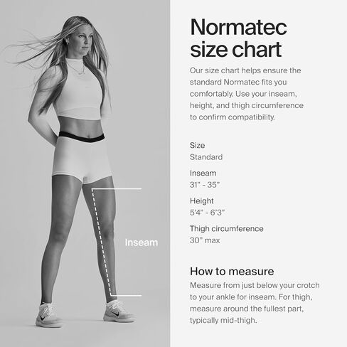 Hyperice Normatec Elite Legs Size Standard - Dynamic Air Compression Massage - Helps Increase Circulation in Legs, Reduces Muscle Pain and Aches and Improves Recovery Time Post-Workout in Kuwait