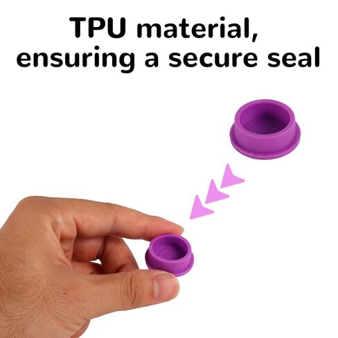 12pcs 5-100 ml Glass Vial Protective Cap, 6 Colors Leak-Proof Dust-Resistant Glass Vial Caps Covers Protective Supply for Injection Liquid Storage & Laboratory Use in Kuwait