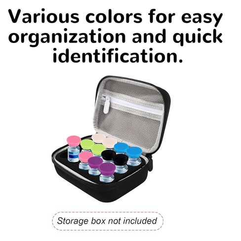 12pcs 5-100 ml Glass Vial Protective Cap, 6 Colors Leak-Proof Dust-Resistant Glass Vial Caps Covers Protective Supply for Injection Liquid Storage & Laboratory Use in Kuwait