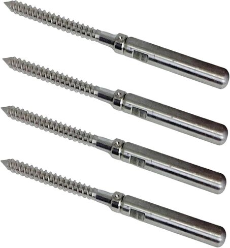 1/8" Cable Lag Swage Stud Cable Railing Rail T316 Stainless Steel Marine 4 PCS in Saudi Arabia