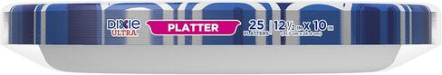 Dixie Ultra Disposable Paper Platters, 10" x 12.5", 25 Count – Durable, Sturdy Design in Kuwait