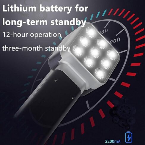 مقياس سرعة الدوران الرقمي ستروب LED، 1-999999 دورة في الدقيقة، إضاءة 1500 لوكس، دقة قياس 0.001%، محلل سرعة محرك غير ملامس، قابل لإعادة الشحن، للتروس والإطارات in Saudi Arabia