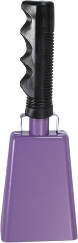 PATIKIL 9inch Cow Bells for Football Games, Cowbells for Sporting Events Bulk Loud Noise Makers Metal Cow Bell with Handle for Cheering Competition Marathon Wedding DIY Paint, Purple in Kuwait