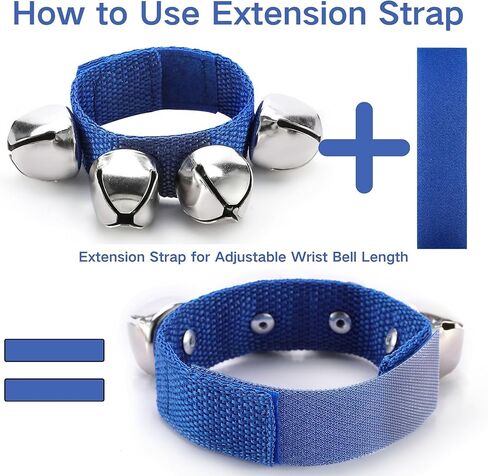 2pcs Cow Bell & 2pcs Jingle Bells Noise Makers Hand Percussion Loud 3 Inch Cowbell for Sporting Events, Football Games, Celebrations, Wedding, Cheering, Party, Spirit, Marathon(Blue) in Kuwait