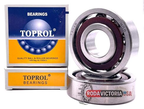 (2) TOPROL 7304B High-Speed Angular Contact Ball Bearing 7304B in Kuwait