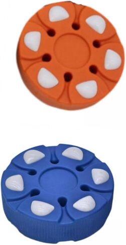 Roller Hockey Puck (2 Pack) - 7.5cm (2.95 inch) Diameter for Outdoor Street Hockey, Training & Inline Skating - Unique Petal Design in Saudi Arabia