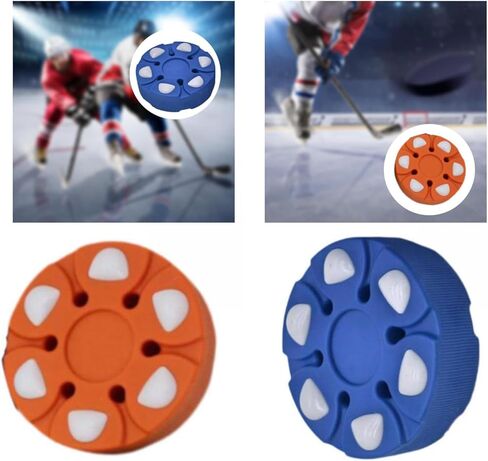 Roller Hockey Puck (2 Pack) - 7.5cm (2.95 inch) Diameter for Outdoor Street Hockey, Training & Inline Skating - Unique Petal Design in Saudi Arabia