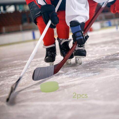 2 Pieces Hockey Puck Luminous Light Up Hockey Balls in Saudi Arabia