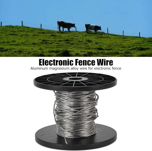 Electronic Fence Wire High Voltage Pulse Aluminum Magnesium Alloy Wirerope Flexible Durable Conductive 100m Perimeter Security Wire for Electric Dog Fence System in Saudi Arabia
