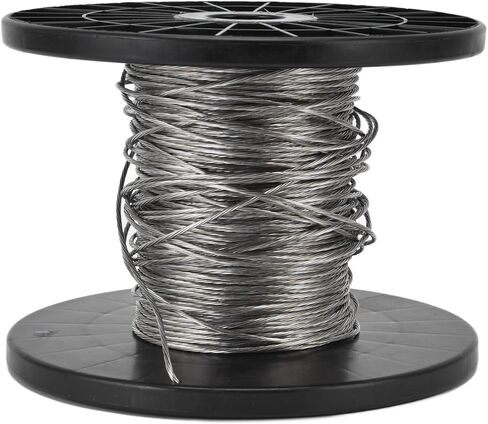 Electronic Fence Wire High Voltage Pulse Aluminum Magnesium Alloy Wirerope Flexible Durable Conductive 100m Perimeter Security Wire for Electric Dog Fence System in Saudi Arabia