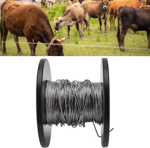 Electronic Fence Wire High Voltage Pulse Aluminum Magnesium Alloy Wirerope Flexible Durable Conductive 100m Perimeter Security Wire for Electric Dog Fence System in Saudi Arabia