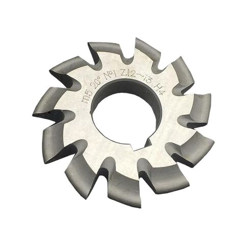 Gear Milling Cutter Gear 1PCS M0.3 .5 .75 M1 .25 M2 M3 M4 M5-M10 Modulus PA20 Degrees NO.1-NO.8 HSS Gear Milling Cutter Cutting Tool(NO.4,M10) in Kuwait